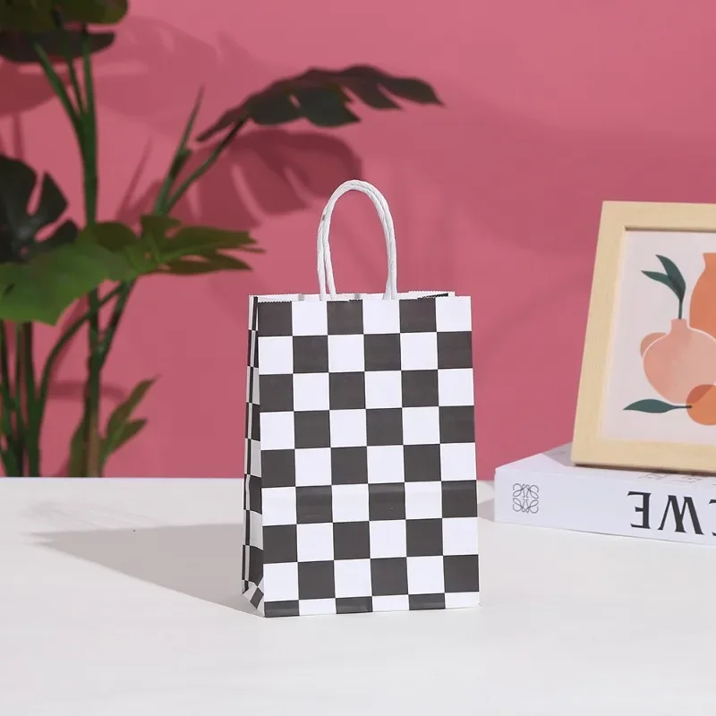 2Pcs Kraft Paper Gift Bags - Perfect for Parties, Candy & Shopping!