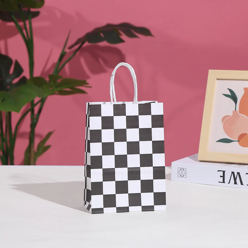 2Pcs Kraft Paper Gift Bags - Perfect for Parties, Candy & Shopping!