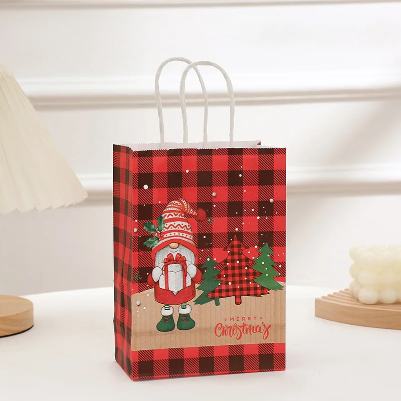 4 x Christmas Gift Bags for Snacks, Jewelry & More - Kraft Paper Bags
