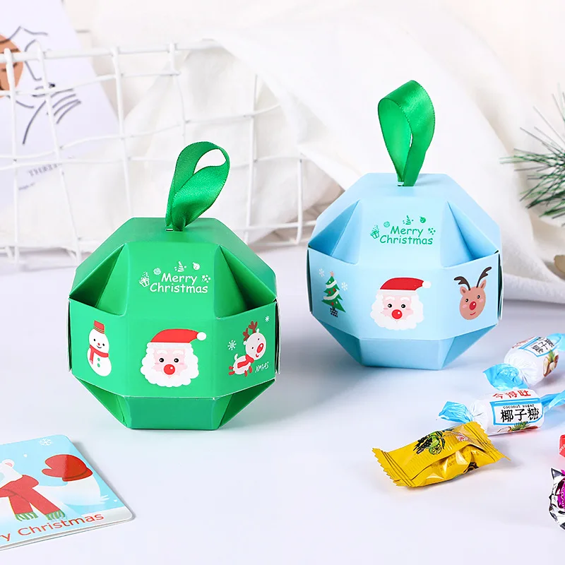 Festive Christmas Gift Box for Candy, Cakes & Treats - 10 Pack