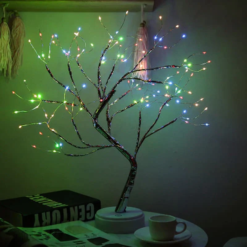Mini LED Christmas Tree Fairy Light Garland for Kids Bedroom Decor