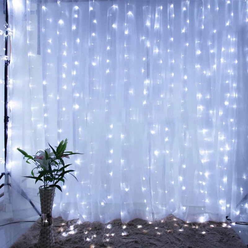 Merry Christmas Curtain Lights Garland - Festive Home Decor & Gifts 