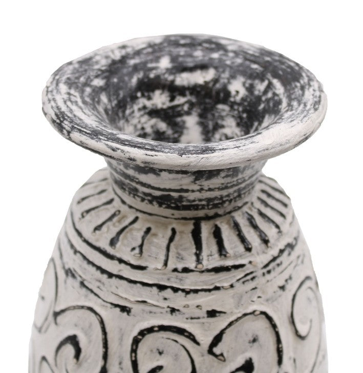 Ceramic Vases for dried arranging - Indonesian - Fairly Traded - Swirls shapes