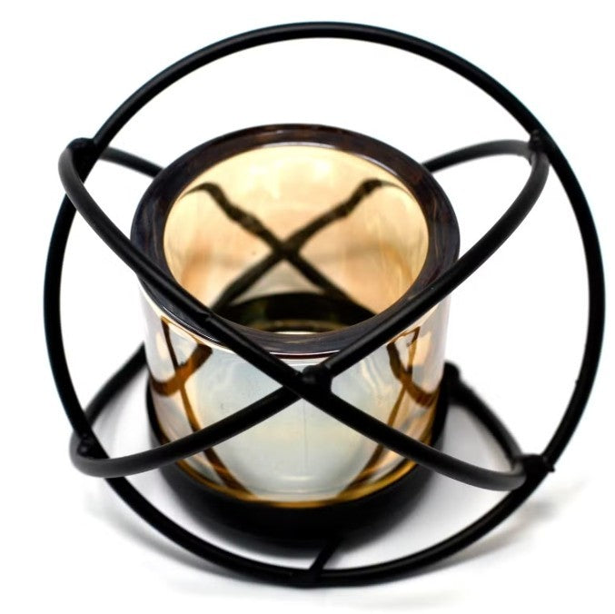 Centrepiece Iron Votive Candle Holder  Ball
