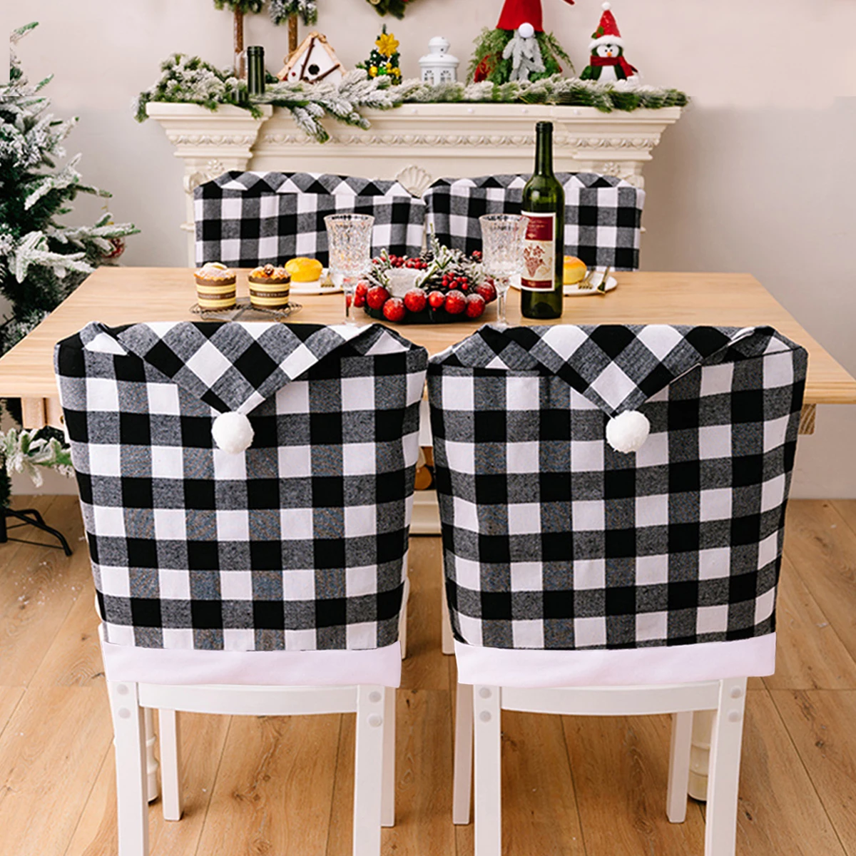 Festive Christmas Chair Covers - Holiday Decor