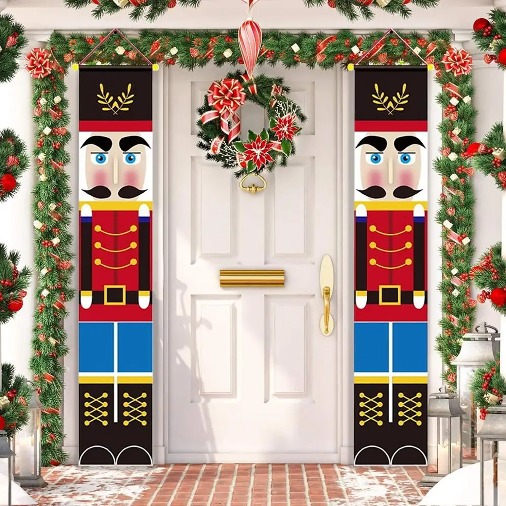 Merry Christmas Door Banner - Festive Porch Sign for Holiday Cheer 2022