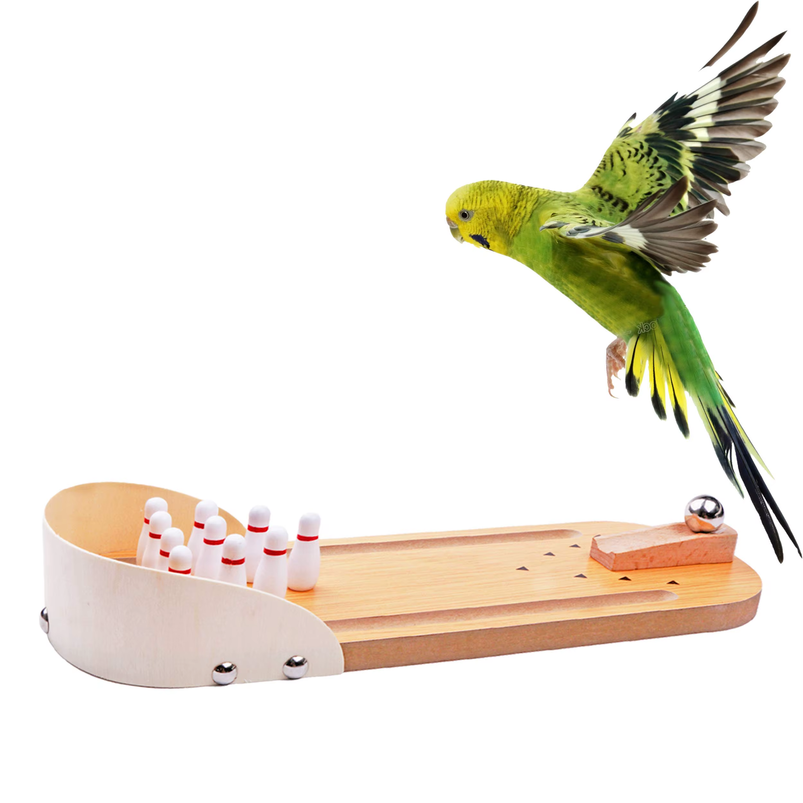 Mini Bowling Game - Wooden Desk Arcade for Fun & Stress Relief - Great Gift!