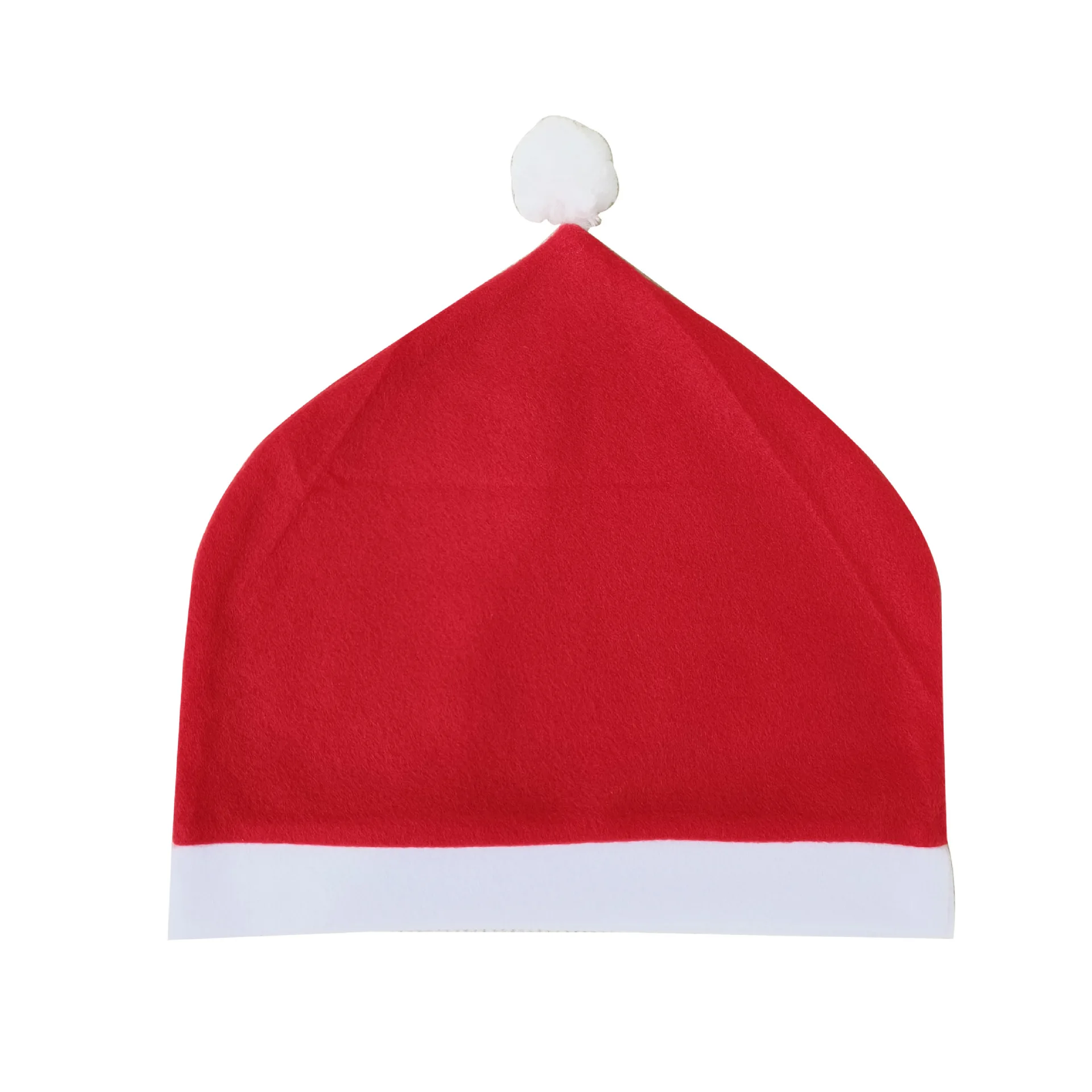 Festive Father Christmas Hat Car Headrest Cover - Holiday Decoration Accessory