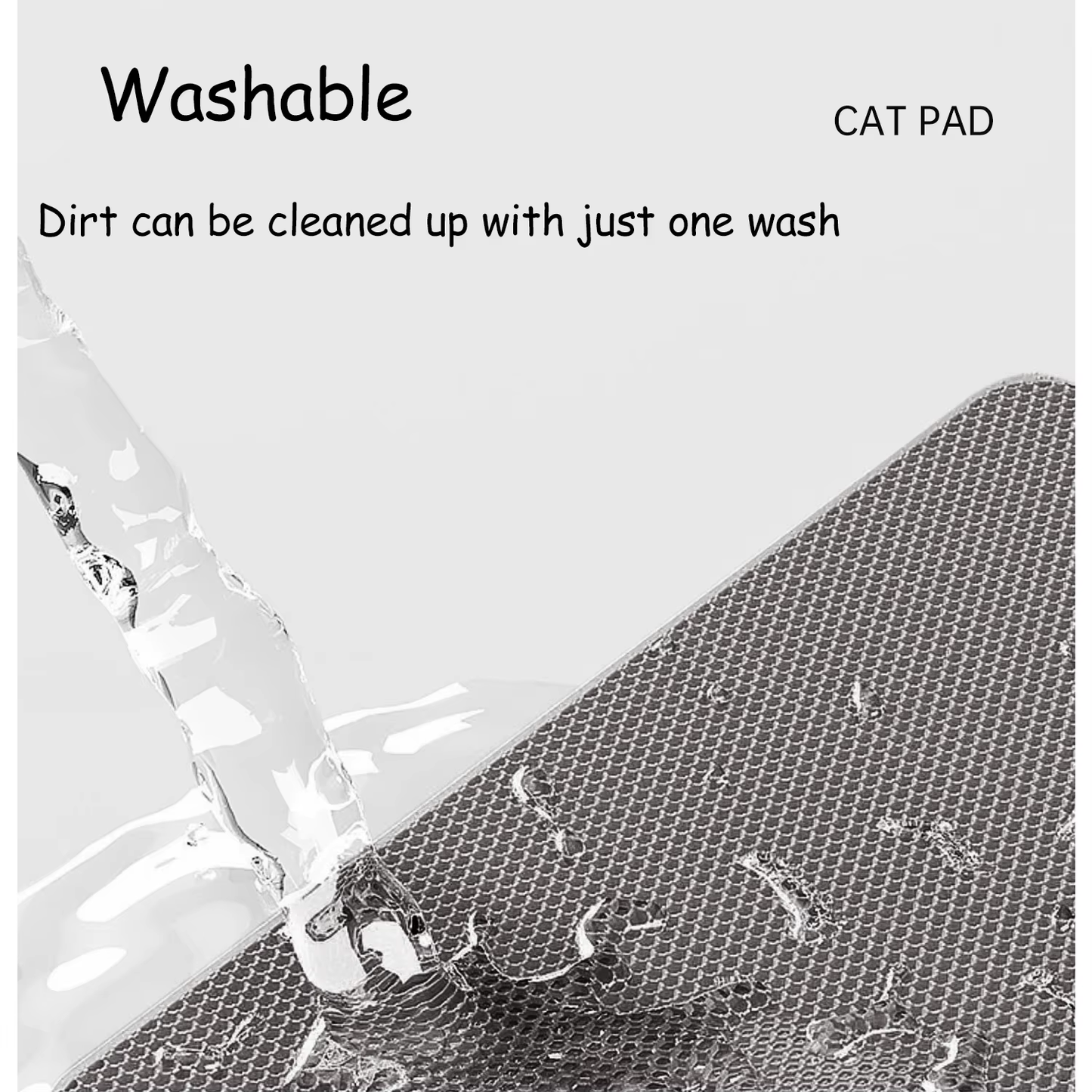 Waterproof Cat Litter Mat 60x90cm - Nonslip & Washable Double Layer Design