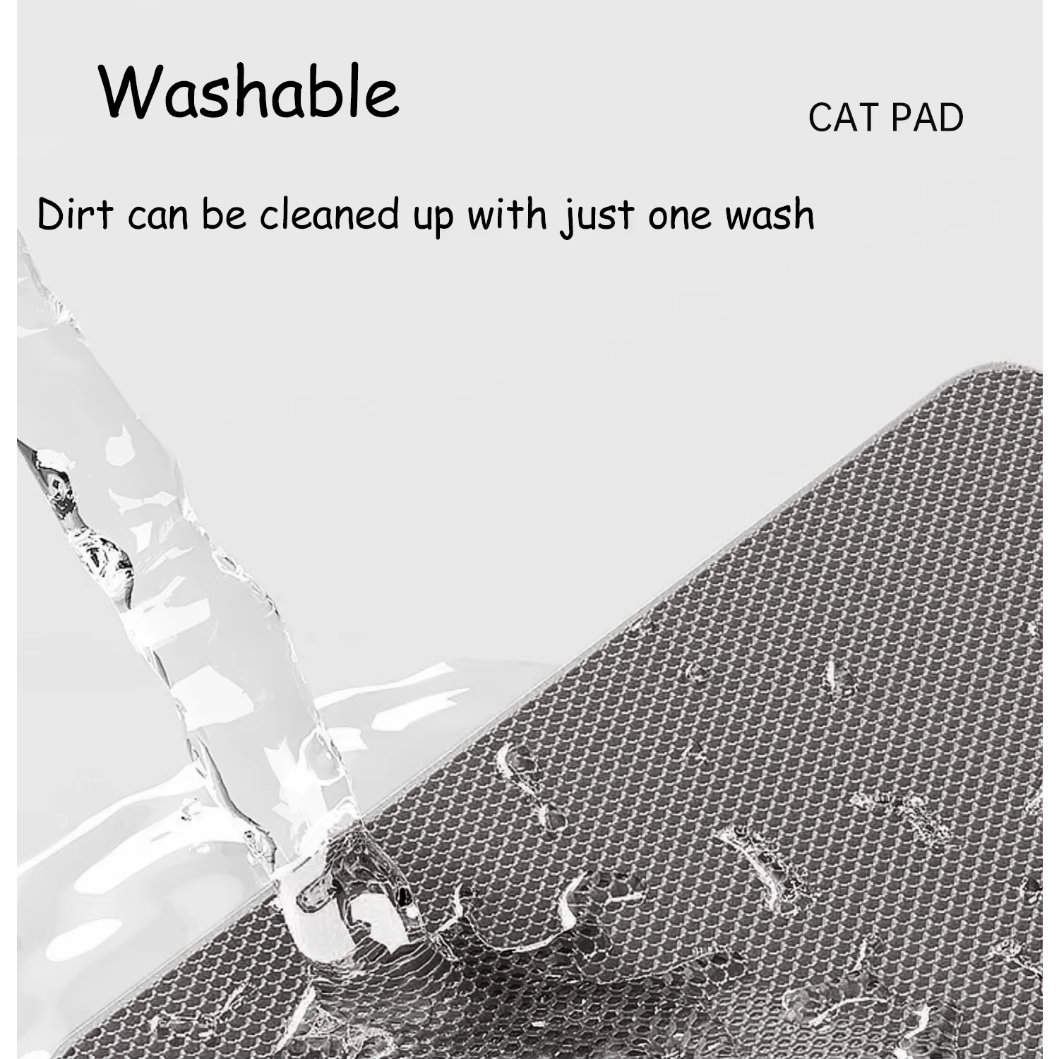 Waterproof Cat Litter Mat 60x90cm - Nonslip & Washable Double Layer Design