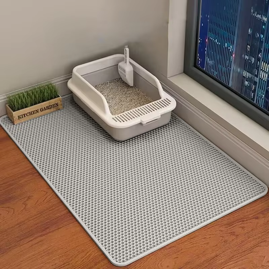 Waterproof Cat Litter Mat 60x90cm - Nonslip & Washable Double Layer Design