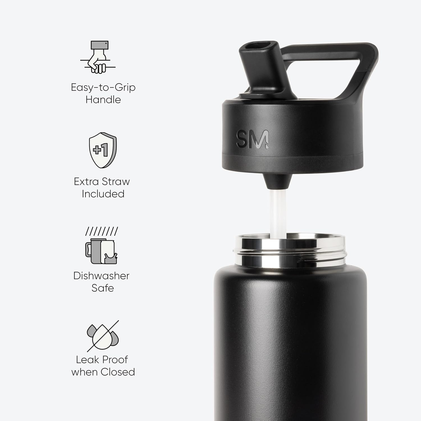 Insulated Kids Water Bottle with Straw - Pink Ballerina, 415ml