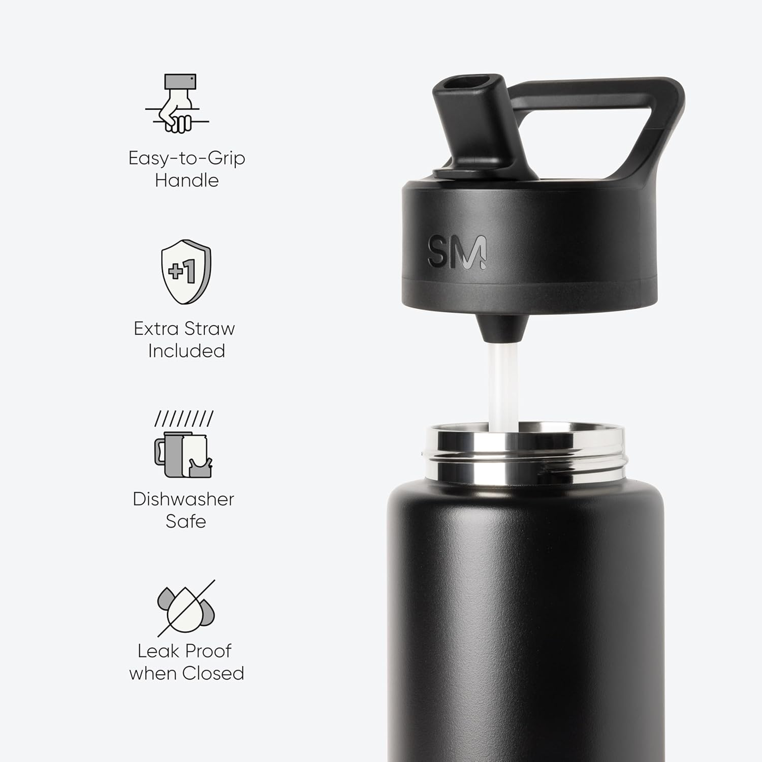 Insulated Kids Water Bottle with Straw - Pink Ballerina, 415ml