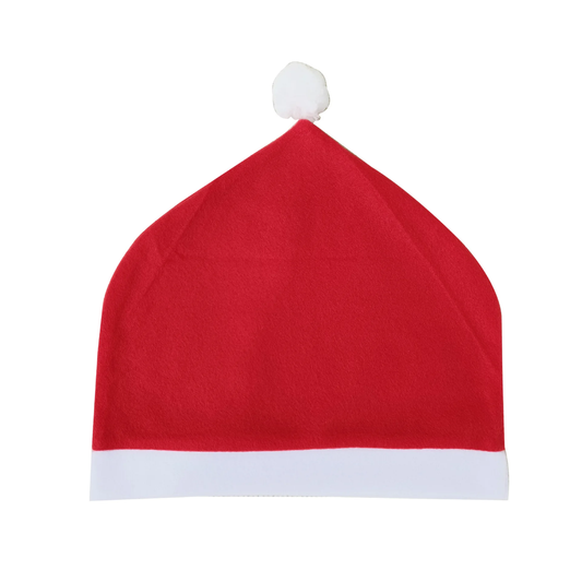 Festive Father Christmas Hat Car Headrest Cover - Holiday Decoration Accessory