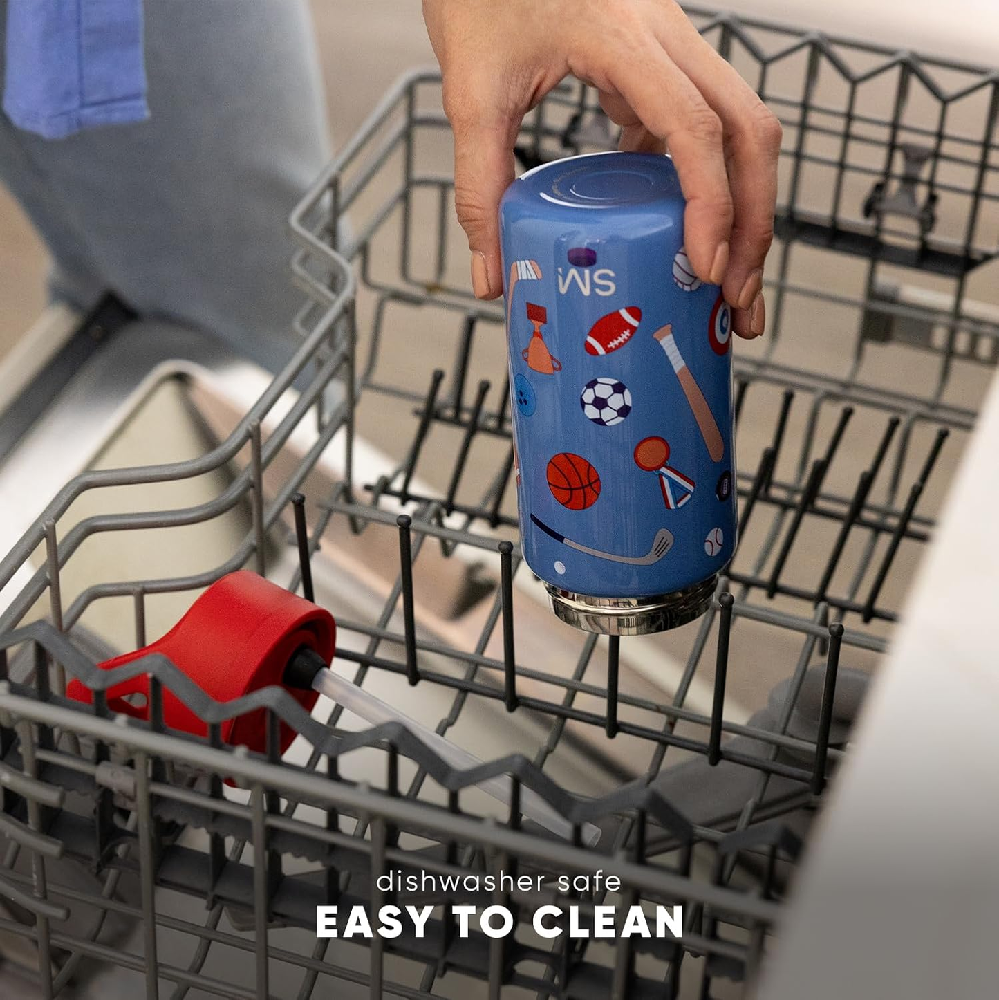 Insulated Kids Water Bottle with Straw - Pink Ballerina, 415ml