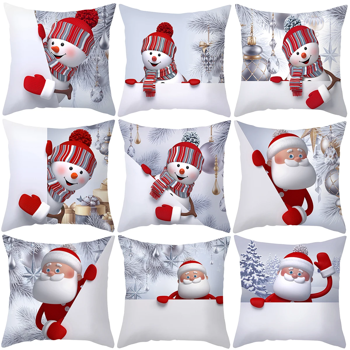 Merry Christmas Cushion Cover - Festive Home Decor