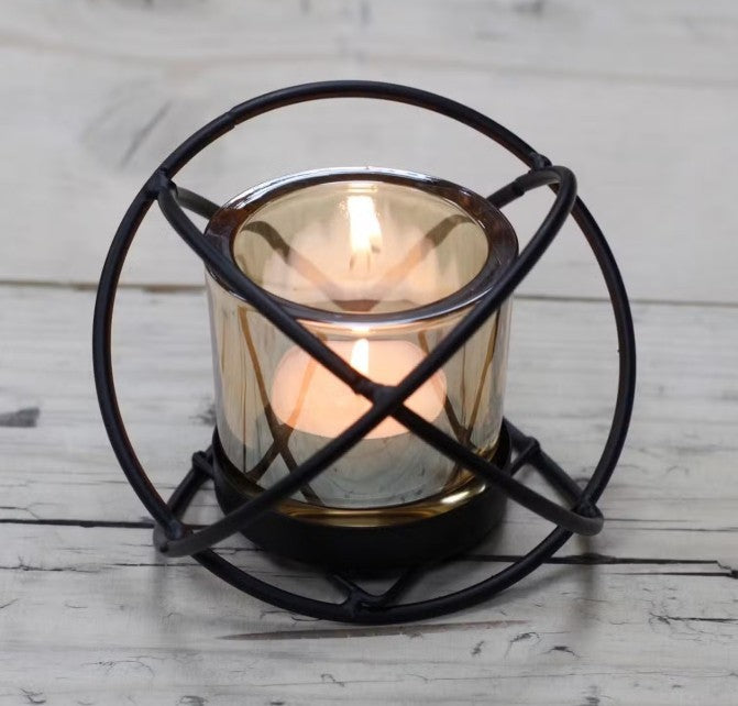 Centrepiece Iron Votive Candle Holder  Ball