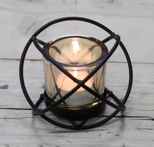 Centrepiece Iron Votive Candle Holder  Ball
