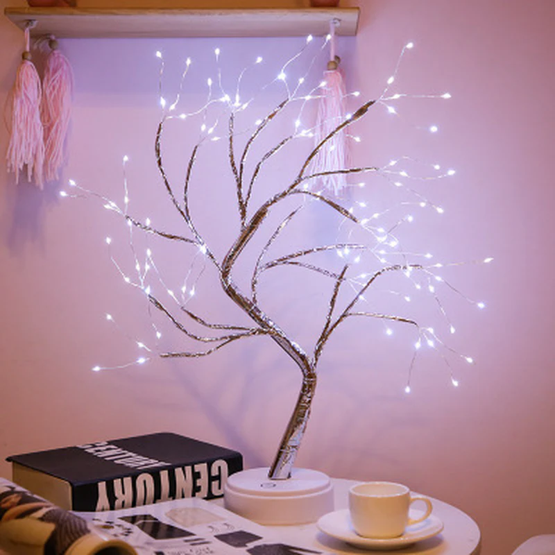 Mini LED Christmas Tree Fairy Light Garland for Kids Bedroom Decor
