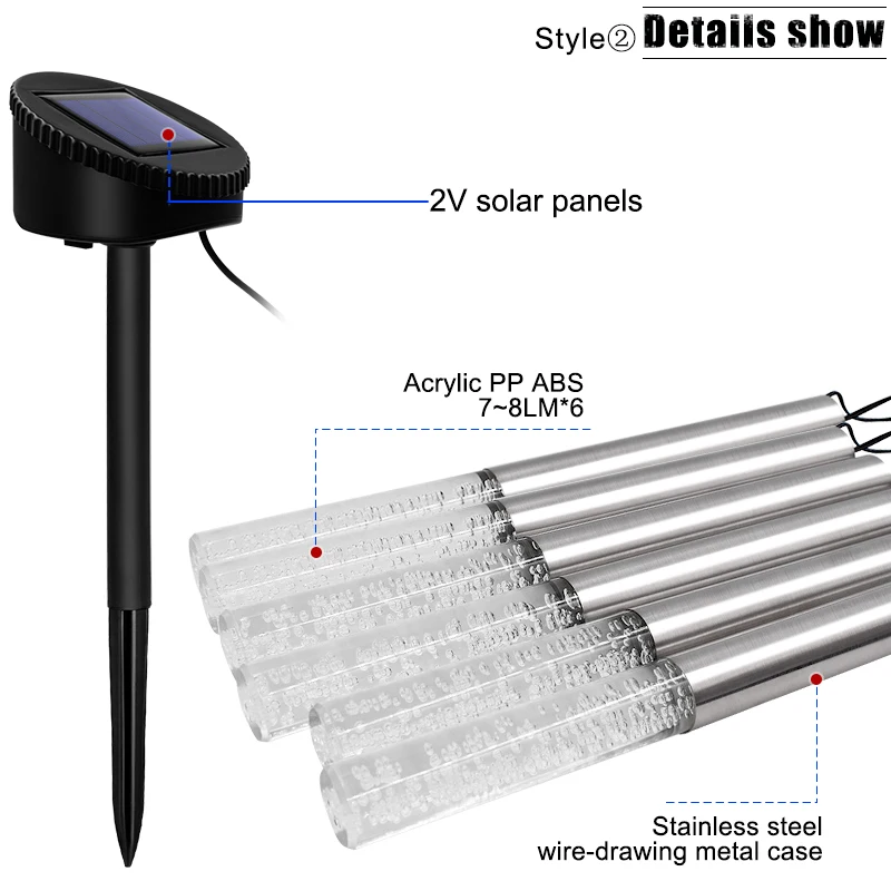 Waterproof Solar Garden Pathway Lights for Outdoor Landscape Decoration