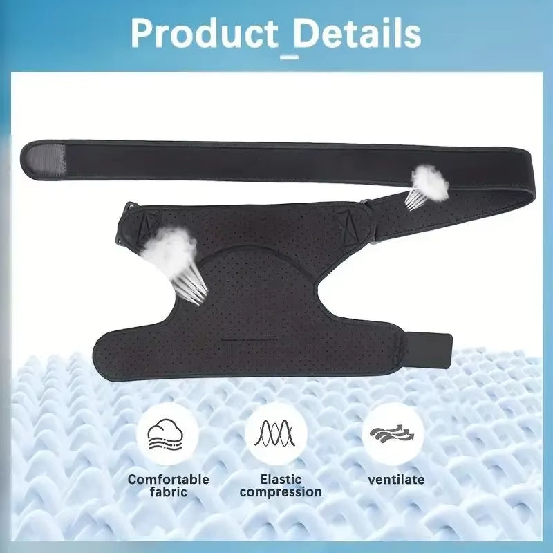 Adjustable Shoulder Brace with Pressure Pad - Unisex Support for Left & Right Shoulders