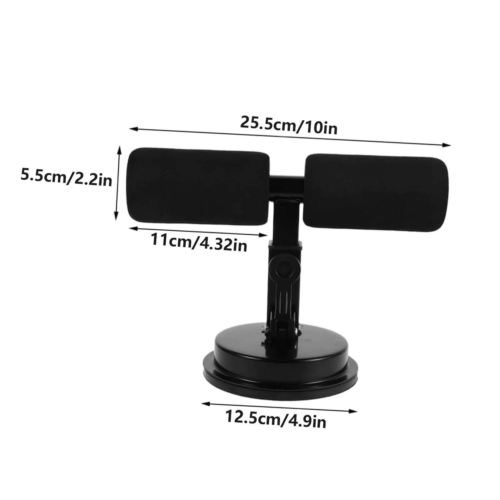 Suction Cup Sit-Up Assist Device - Portable Ab Workout Trainer for Home Gym with Non-Slip Base