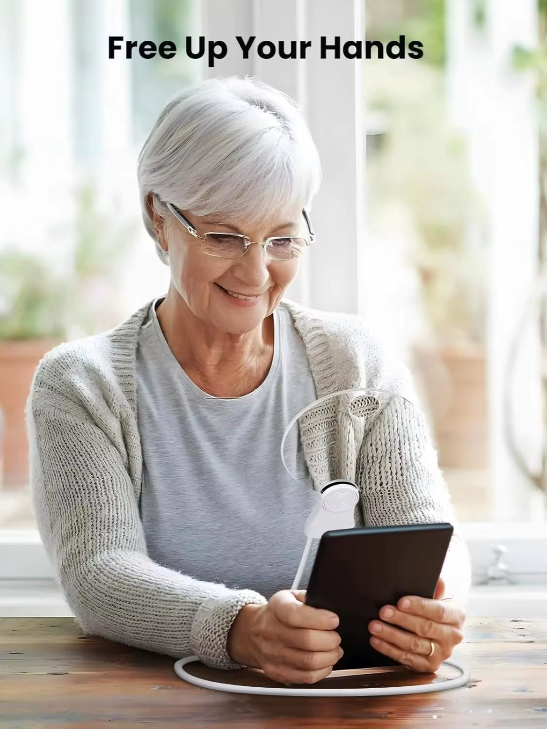 Experience Clarity with the 10X Hands-Free Magnifying Glass - Perfect for Reading, Sewing, and Detailed Inspections!