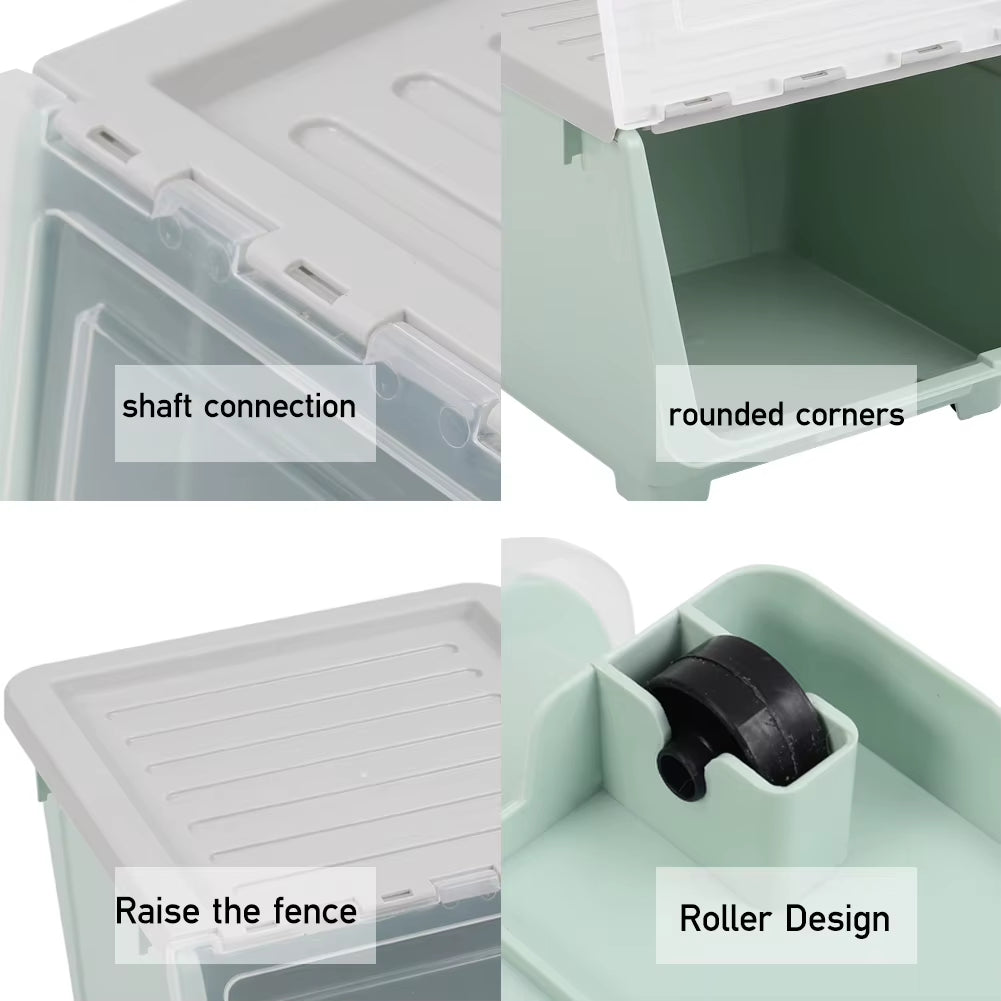  34L Stackable Plastic Toys Storage Box