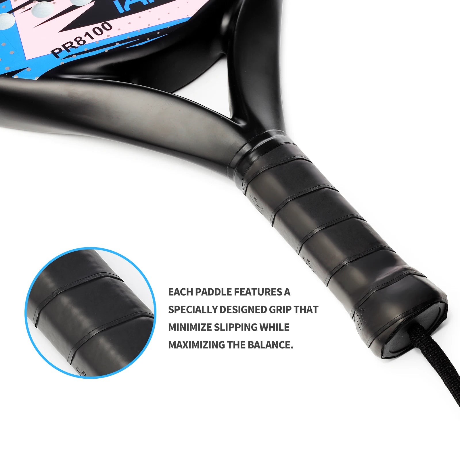 Lightweight Carbon Fiber Padel Racket with EVA Memory Foam Core - Ultimate Performance and Comfort
