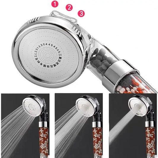 Upgrade Your Shower Experience: 3-in-1 High Pressure Handheld Rainfall Shower Head