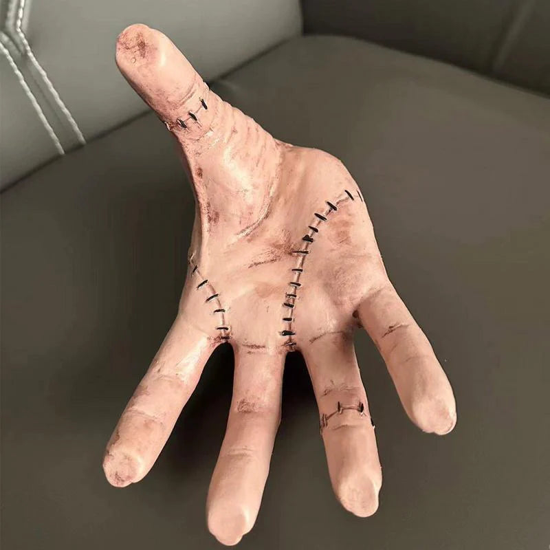 Wednesday Thing Hand Figurine and wig