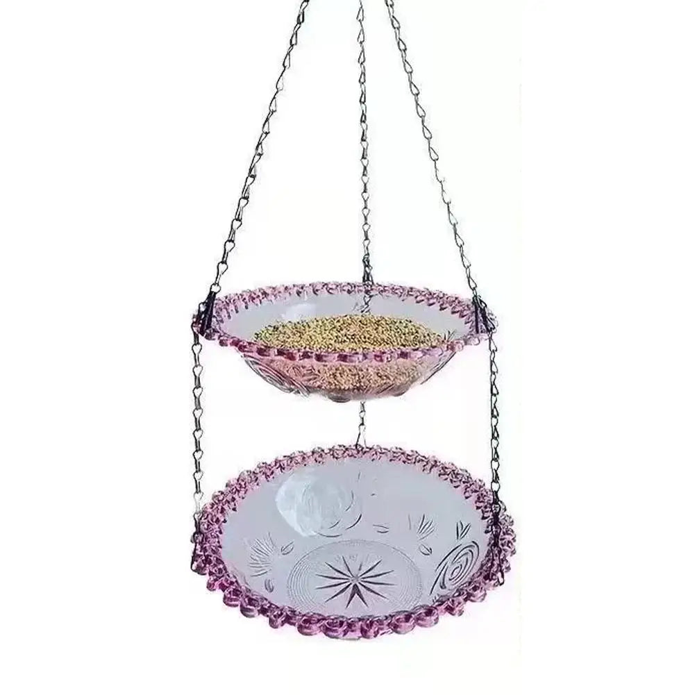 Hanging Bird Feeder Birdbath for Outdoor Garden Yard Farm Supplies Hummingbird Bird Bath Feeder Supplies Backyard Decor Birdbath