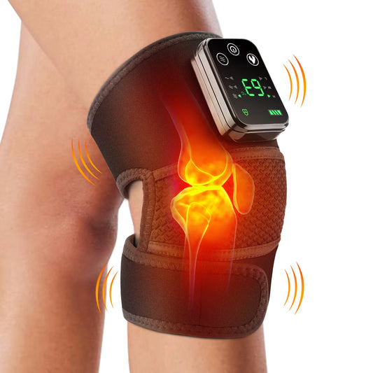Ultimate Knee Heating Massager - Soothing Hot Compress & Vibration Therapy for Joint Relief, Elbow & Shoulder Support, Perfect for Arthritis Pain Relief