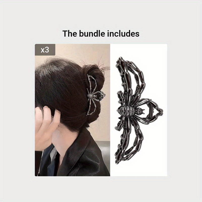 New Spider Hair Clip, for The Back Of The Head, Halloween Claw Clip