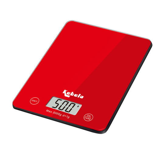 Elevate Your Cooking Experience with the 5Kg Red Digital LCD Kitchen Scale - Accurate and Stylish!