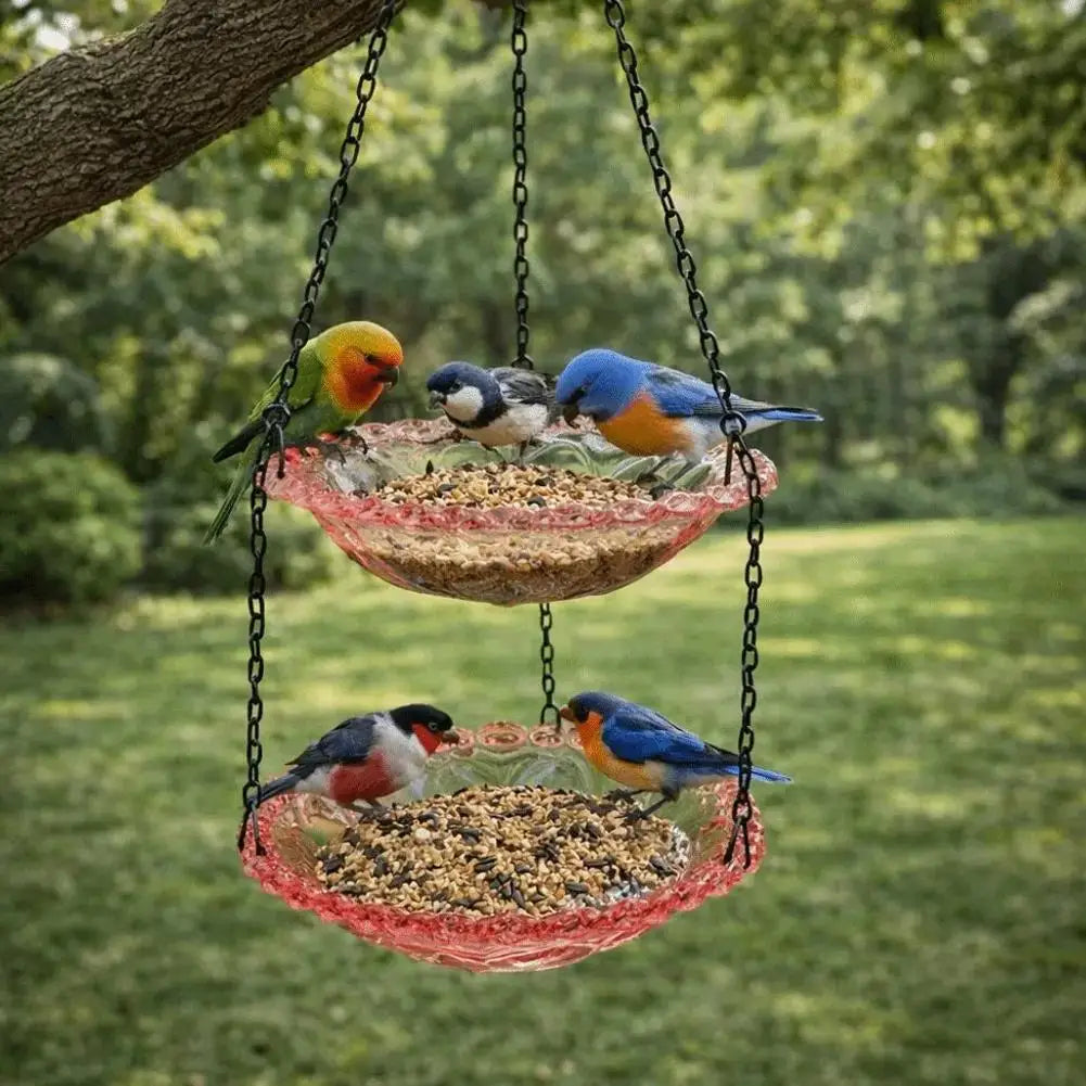 Hanging Bird Feeder Birdbath for Outdoor Garden Yard Farm Supplies Hummingbird Bird Bath Feeder Supplies Backyard Decor Birdbath