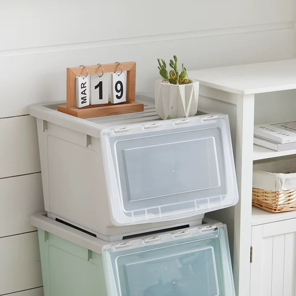  34L Stackable Plastic Toys Storage Box