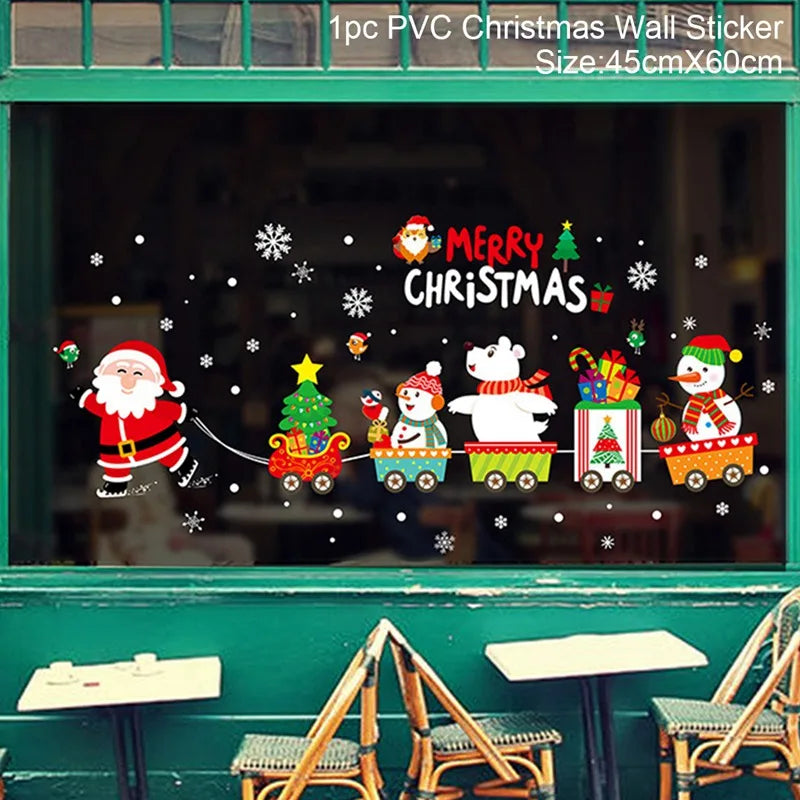 Festive Christmas Window Stickers - Merry Christmas Decor the Perfect Xmas and Holiday Gifts!