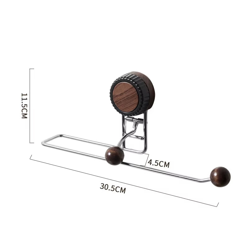 Premium Stainless Steel Wall-Mounted Towel Holder - Non-Piercing Vertical Paper Dispenser for Kitchen & Bathroom