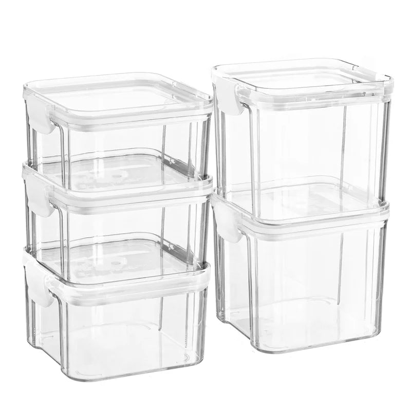 Food Storage - Set of 5 Containers and 5 Lids