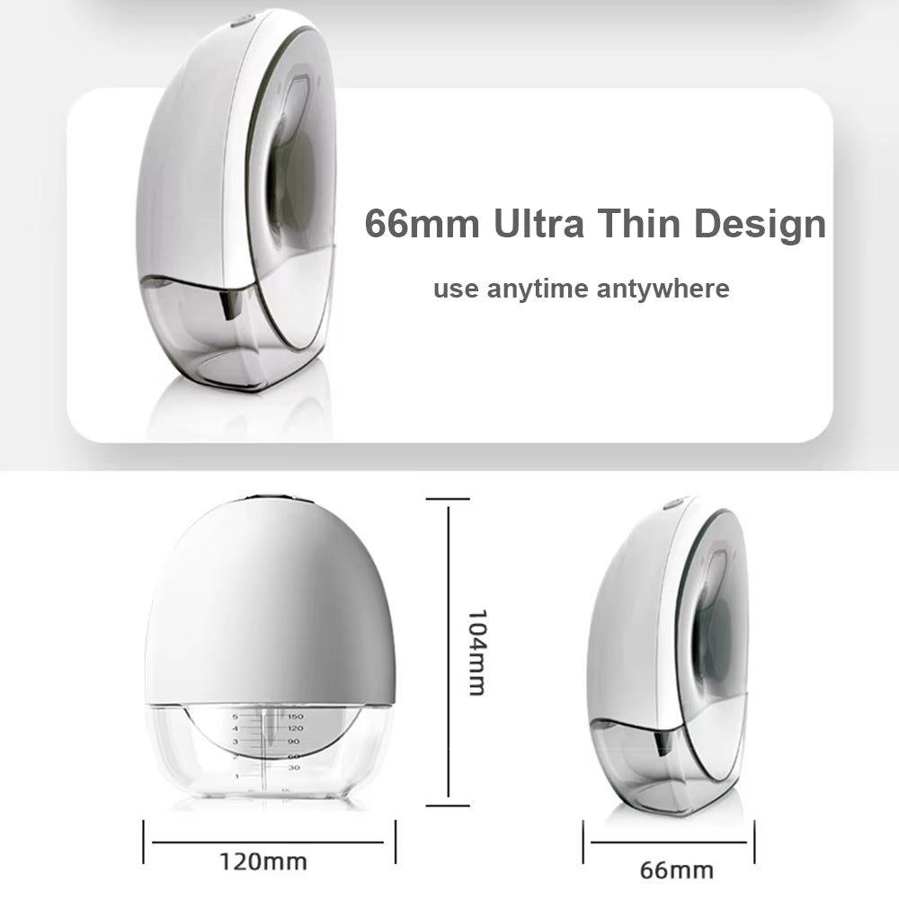 Portable Hands-Free Electric Breast Pump with LED Screen - 4 Modes, 9 Suction Levels, Low Noise