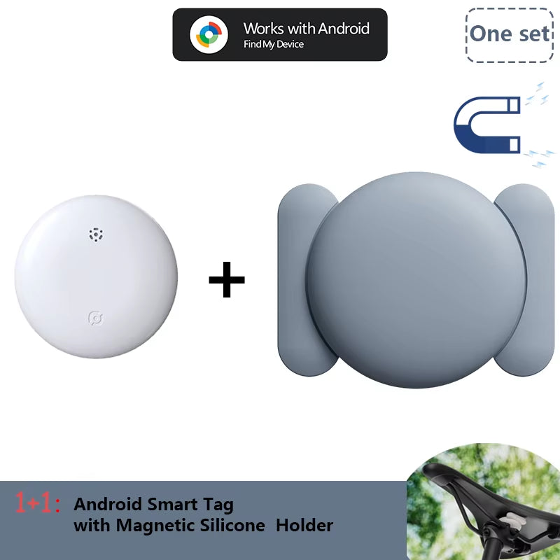 Premium Waterproof Android Airtag with Magnetic Holder – Shockproof Smart Tracker Compatible with Google Find My