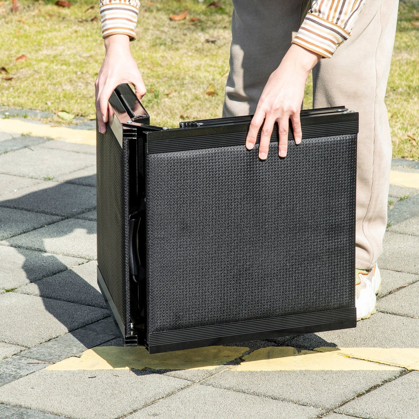 Folding Pet Ramp for XL Dogs W/ Non-Slip Surface, Portable Dog Ramp for Car