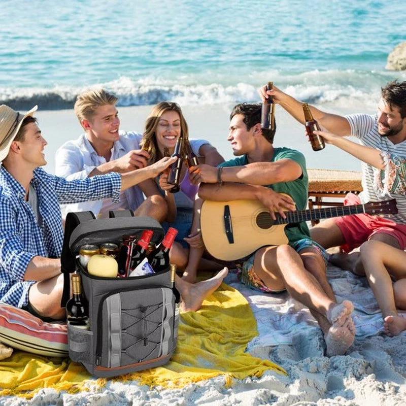 Leakproof Insulated Cooler Backpack - 36 Can Capacity for Picnics, Camping, Beach, ect