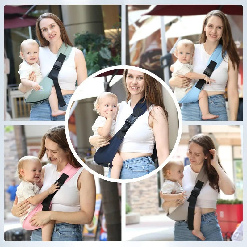 PANGDUBE Baby Carrier Sling with Hip Seat Ergonomic Design Breathable Mesh Newborn to Toddler Waist Support Hands-Free