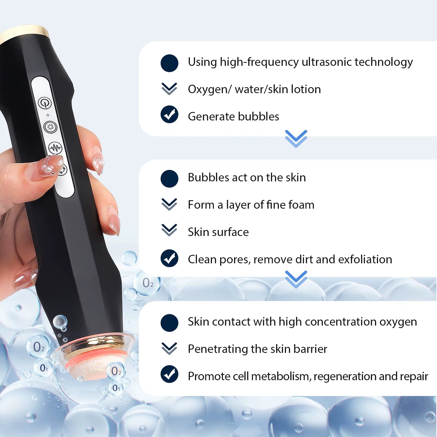 Oxygen Bubble Facial Pen - At-Home Spa Skin Care Tool for Radiant Skin