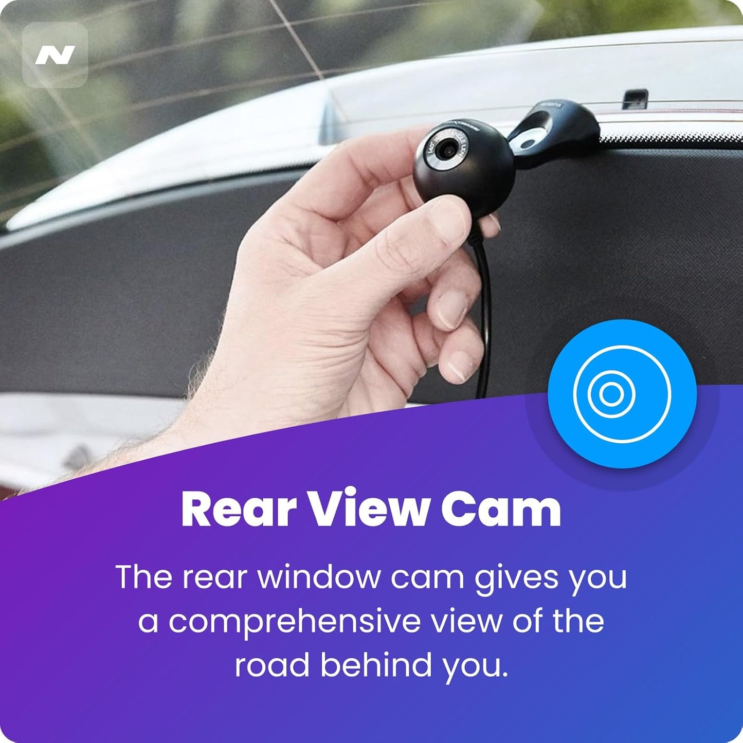 222XR Full HD Dash Camera - 1080P Front & Rear Recording, Night Vision, G-Sensor, Motion Detection, Loop Recording, 2.5" IPS Display, Magnetic Mount