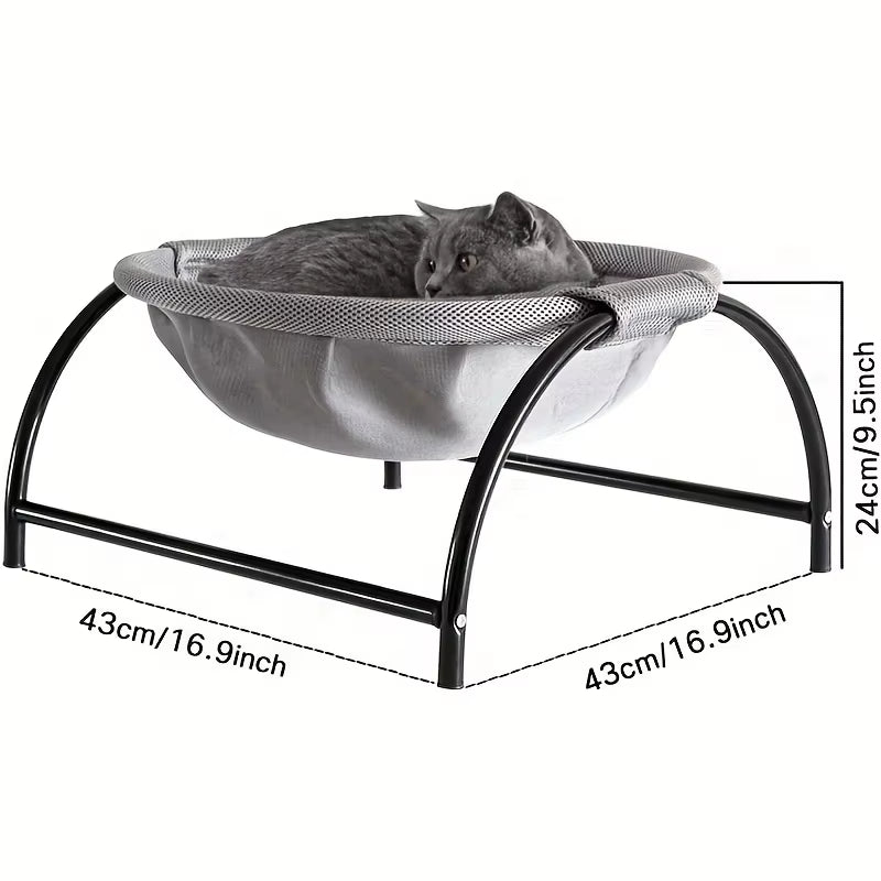 Cozy Cat Hammock Bed - Breathable Cooling Cot for Ultimate Pet Comfort