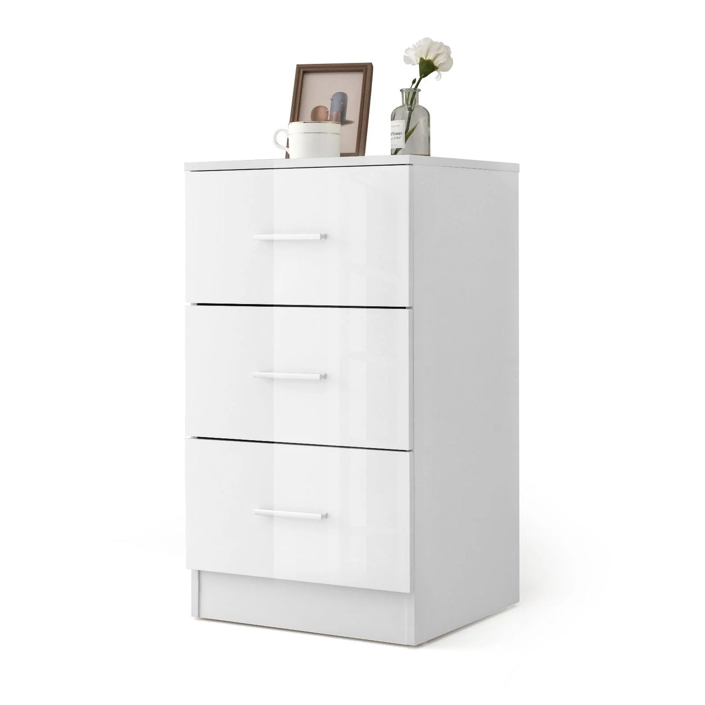 3-Drawer Wooden Dresser with Anti-Tip Safety Feature