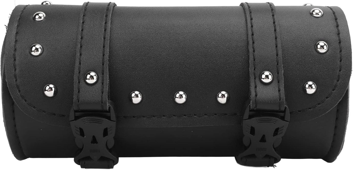 Waterproof and Wear-Resistant Motorcycle Tool Bag - Scratch-Resistant Roll Bag for Motorcycles and Electric Vehicles (Black)